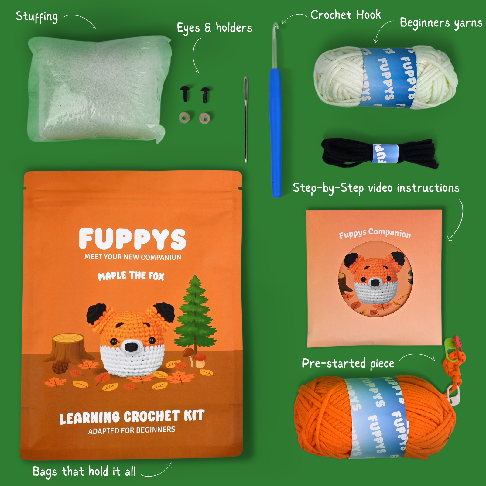 Maple the Fox Crochet Kit