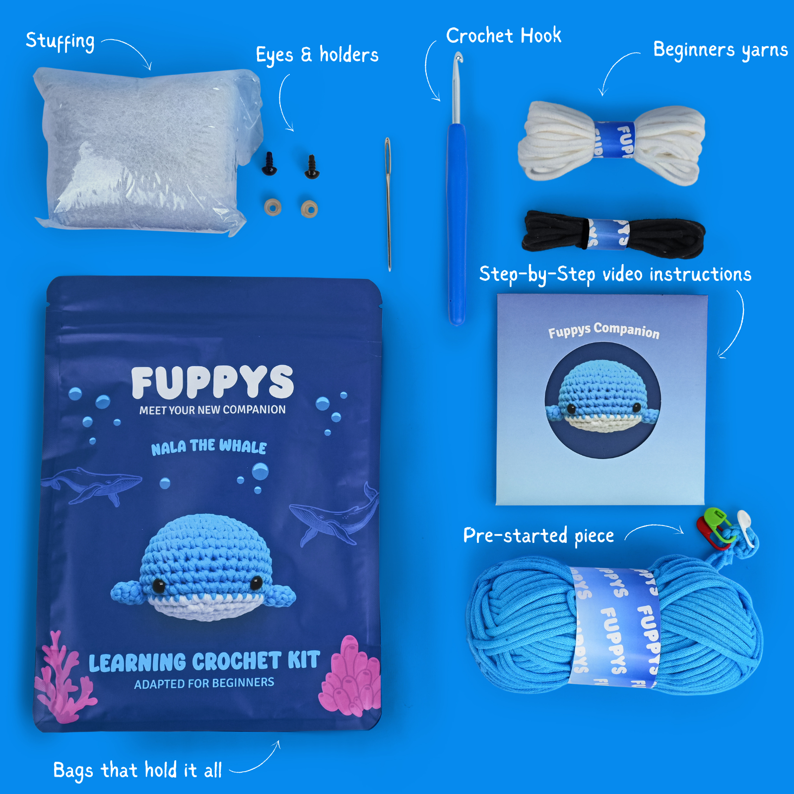 Nala the Whale Crochet Kit